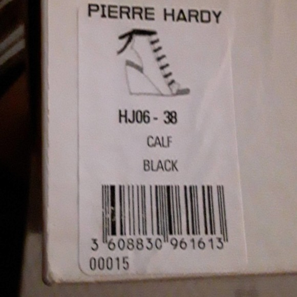 Pierre Hardy Sz 38EU Genuine Leather Gladiator Booties Wedge Shoes Booties - Picture 10 of 11